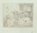 Abb. Alex Winiger, A.s 90ster (Entwurf), 1999, Bleistift auf Papier, 25x25cm
