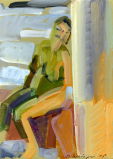 Abb. Alex Winiger, Akt II, 2008, Gouache auf Karton, 22x16 cm