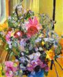 Abb. Alex Winiger, Bouquet, 2002, Eitempera und Öl auf Baumwolle, 60x50 cm