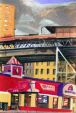 Abb. Alex Winiger, Broadway/125th St, 2001, Bleistift und Gouache auf Karton, 30.5x22 cm