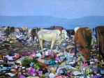 Abb. Alex Winiger, Herde, 2009-10, 90x120 cm, Öl auf Baumwolle