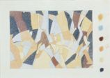 Abb. Alex Winiger, Läufer III (Entwurf), 1999, Farbstift auf Papier, 60x42 cm