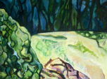 Abb. Alex Winiger, Lichtung, 2008, Eitempera und Öl auf Baumwolle, 100x135 cm