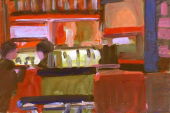 Abb. Alex Winiger, Liquid, 2006, Eitempera und Öl auf Karton, 12x17,5 cm