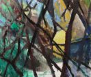 Abb. Alex Winiger, La forêt III (Der Wald / Dickicht), 2015, 110/130 cm, Öl auf Baumwolle