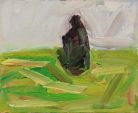 Abb. Alex Winiger, Le randonneur XXV (Der Wanderer), 2015, 20.5x25,5 cm, Öl auf Karton