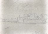 Abb. Alex Winiger, Fort St. Angelo, 2002, Bleistift auf Karton, 22x31 cm