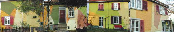 Abb. Alex Winiger, Haus S., 2002, Bemalung der Aussenmauern (nicht realisiert)
