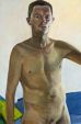 Abb. Alex Winiger, Selbst Akt, 2002, Öl auf Baumwolle, 80x54 cm