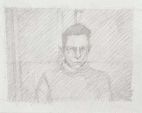 Abb. Alex Winiger, Entwurf zu Selbst grün, 1999, Bleistift auf Papier, 21x30 cm