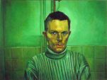 Abb. Alex Winiger, Selbst grün, 1999, Öl auf Baumwolle, 90x120 cm